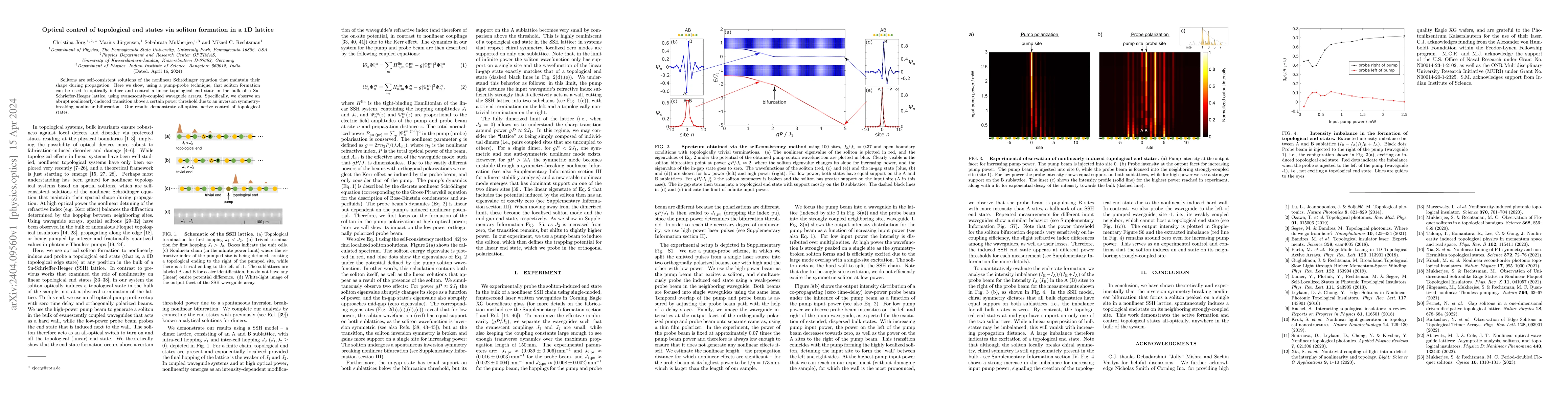 Thumbnail for Optical control of topological end states via soliton formation in a 1D
  lattice