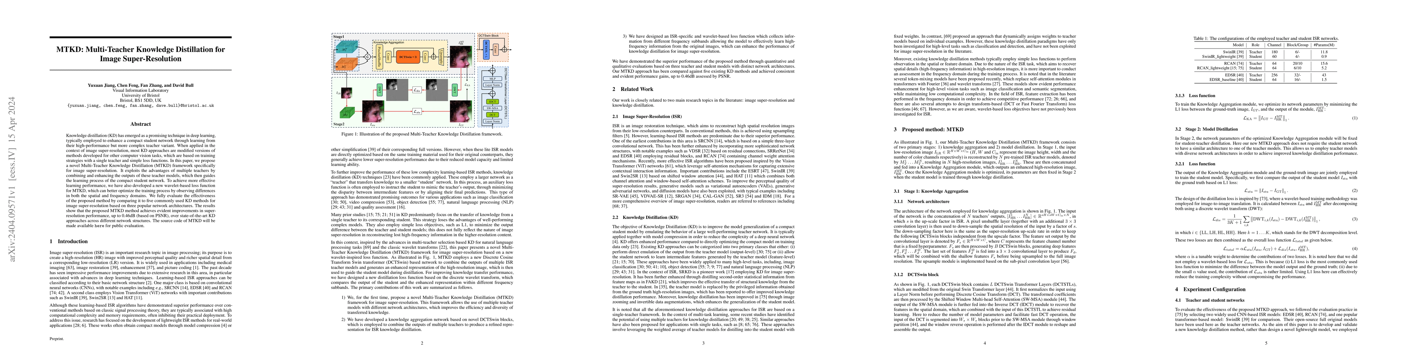 Thumbnail for MTKD: Multi-Teacher Knowledge Distillation for Image Super-Resolution
