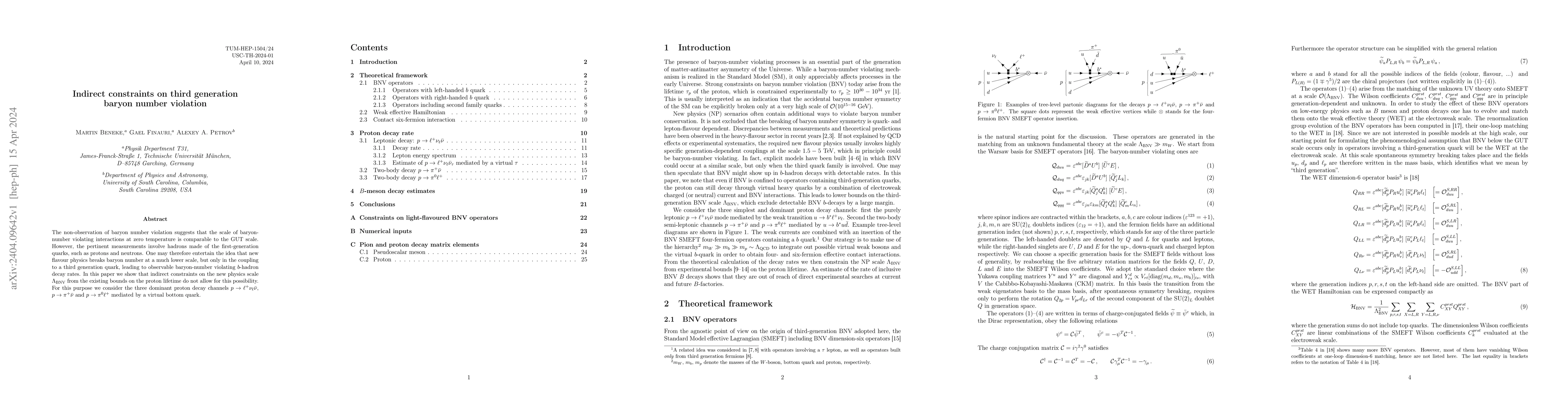 Thumbnail for Indirect constraints on third generation baryon number violation