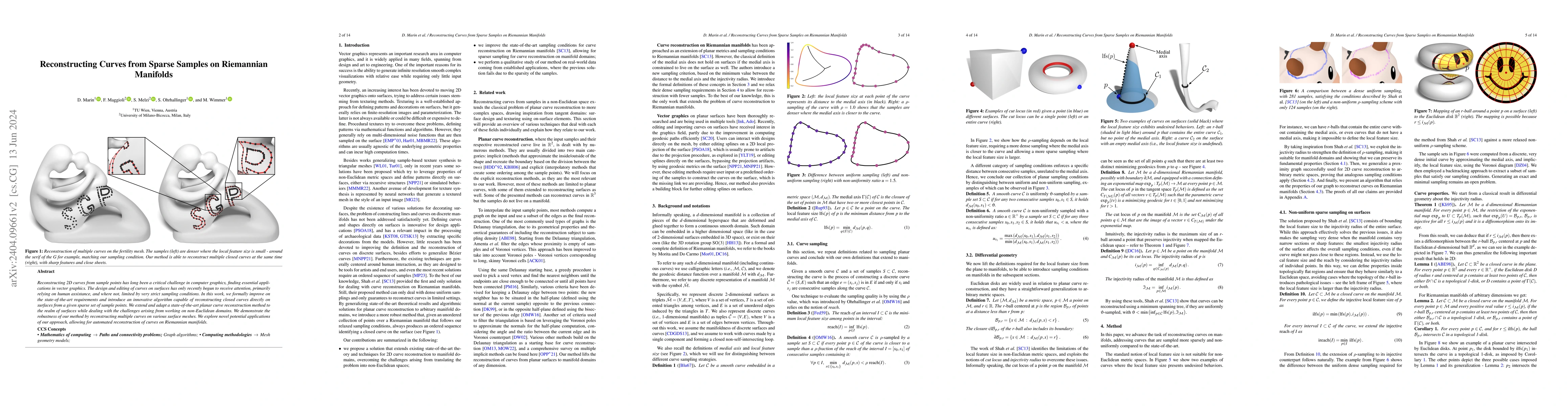 Thumbnail for Reconstructing Curves from Sparse Samples on Riemannian Manifolds