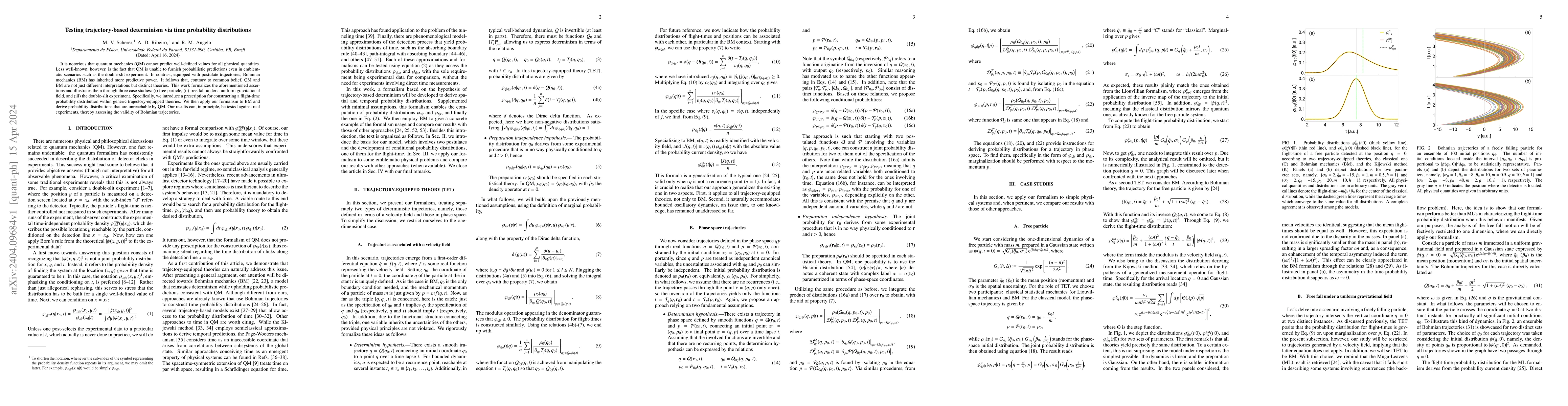 Thumbnail for Testing trajectory-based determinism via time probability distributions