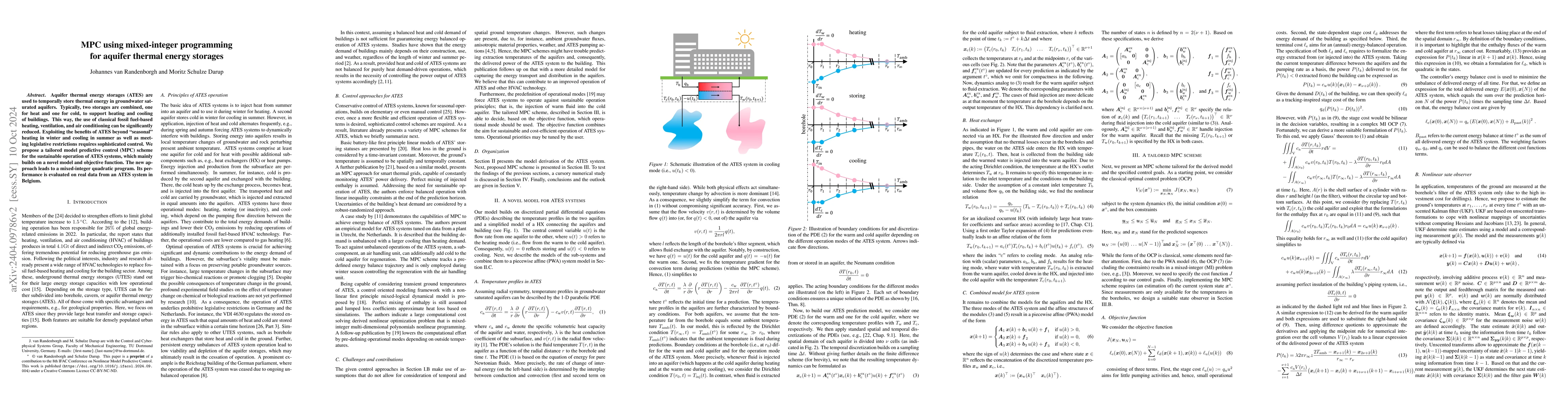 Thumbnail for MPC using mixed-integer programming for aquifer thermal energy storages