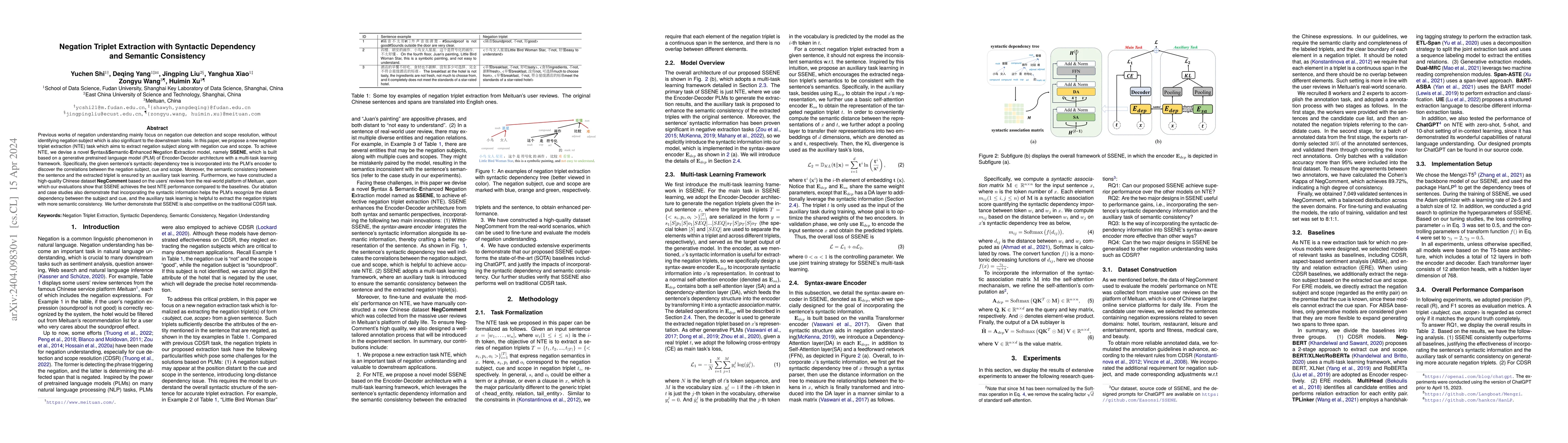 Thumbnail for Negation Triplet Extraction with Syntactic Dependency and Semantic
  Consistency