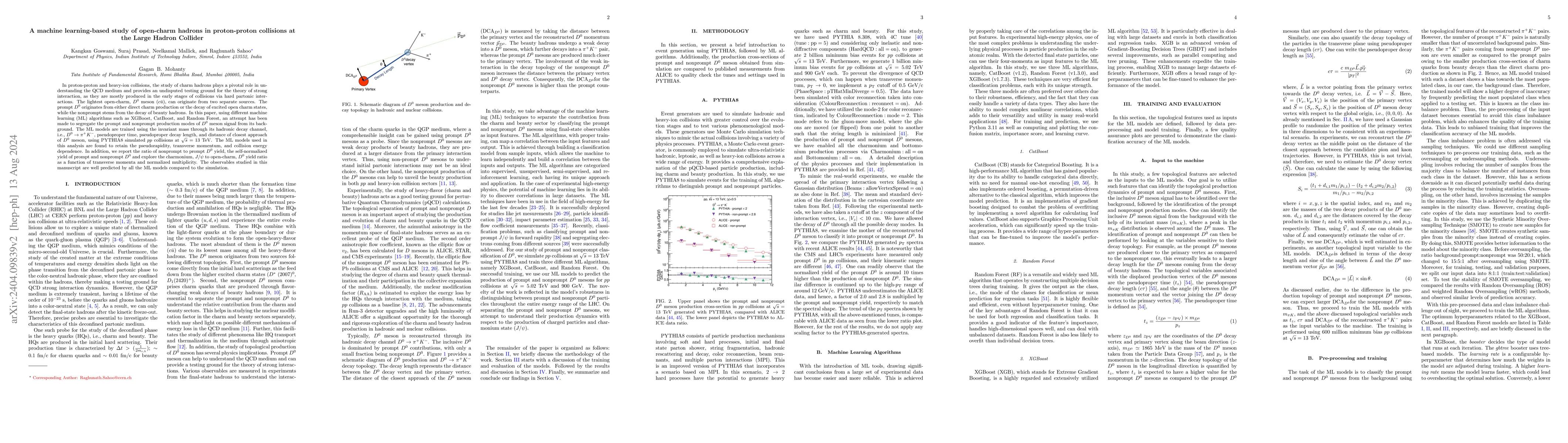 Thumbnail for A machine learning-based study of open-charm hadrons in proton-proton
  collisions at the Large Hadron Collider