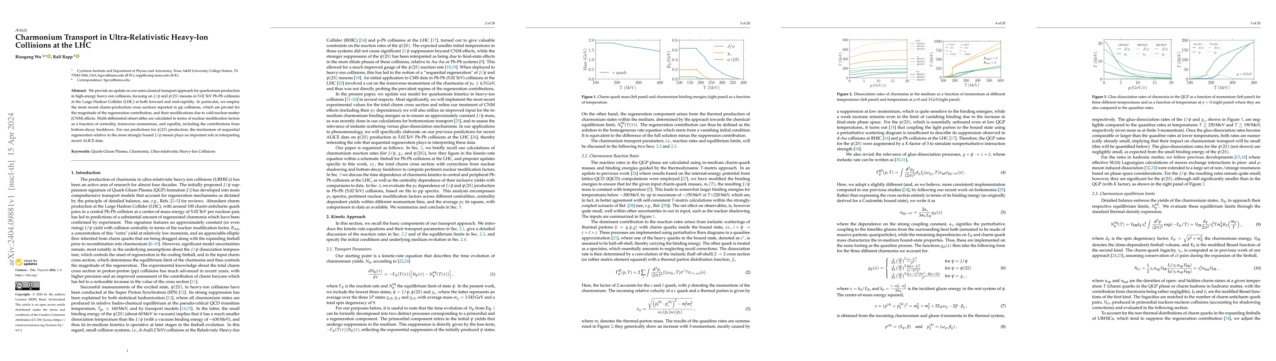 Thumbnail for Charmonium Transport in Ultra-Relativistic Heavy-Ion Collisions at the
  LHC