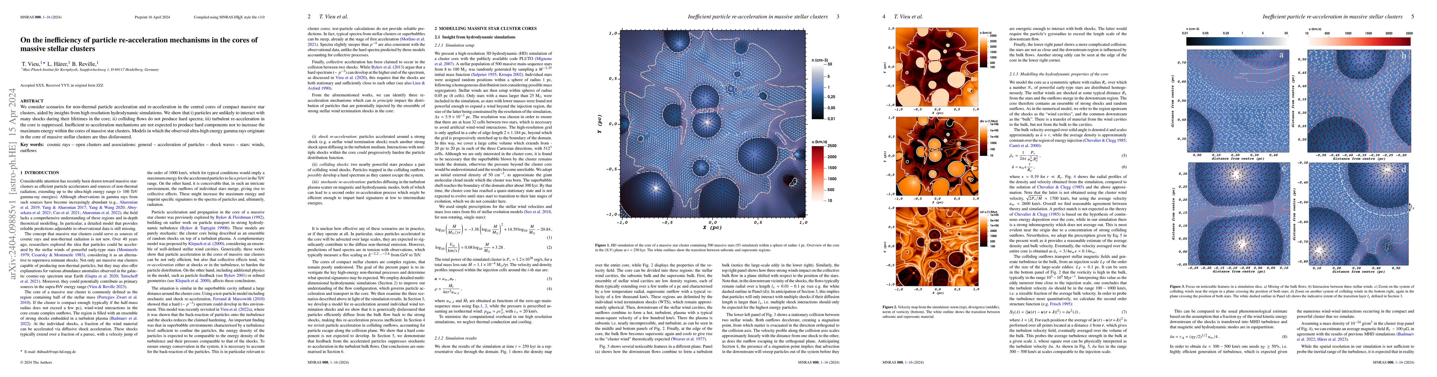 Thumbnail for On the inefficiency of particle re-acceleration mechanisms in the cores
  of massive stellar clusters