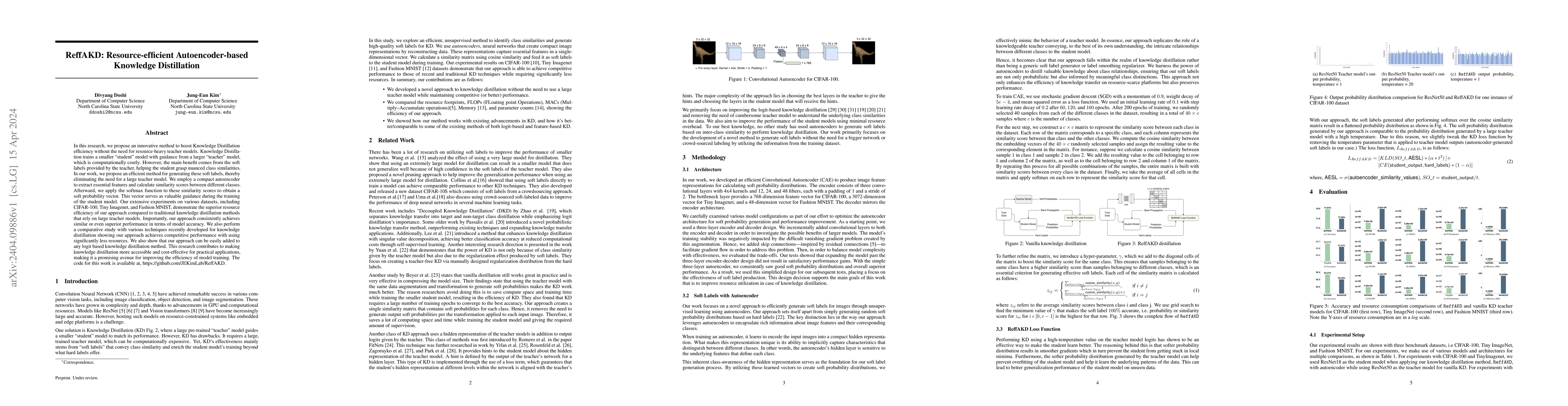 Thumbnail for ReffAKD: Resource-efficient Autoencoder-based Knowledge Distillation