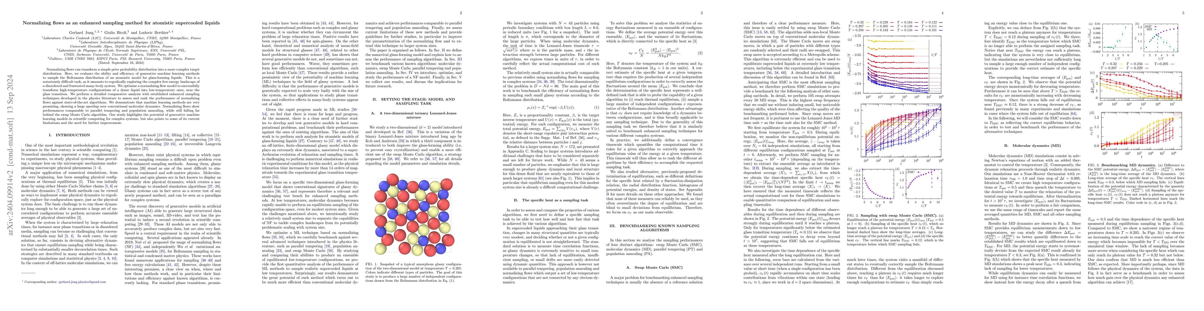Thumbnail for Normalizing flows as an enhanced sampling method for atomistic
  supercooled liquids