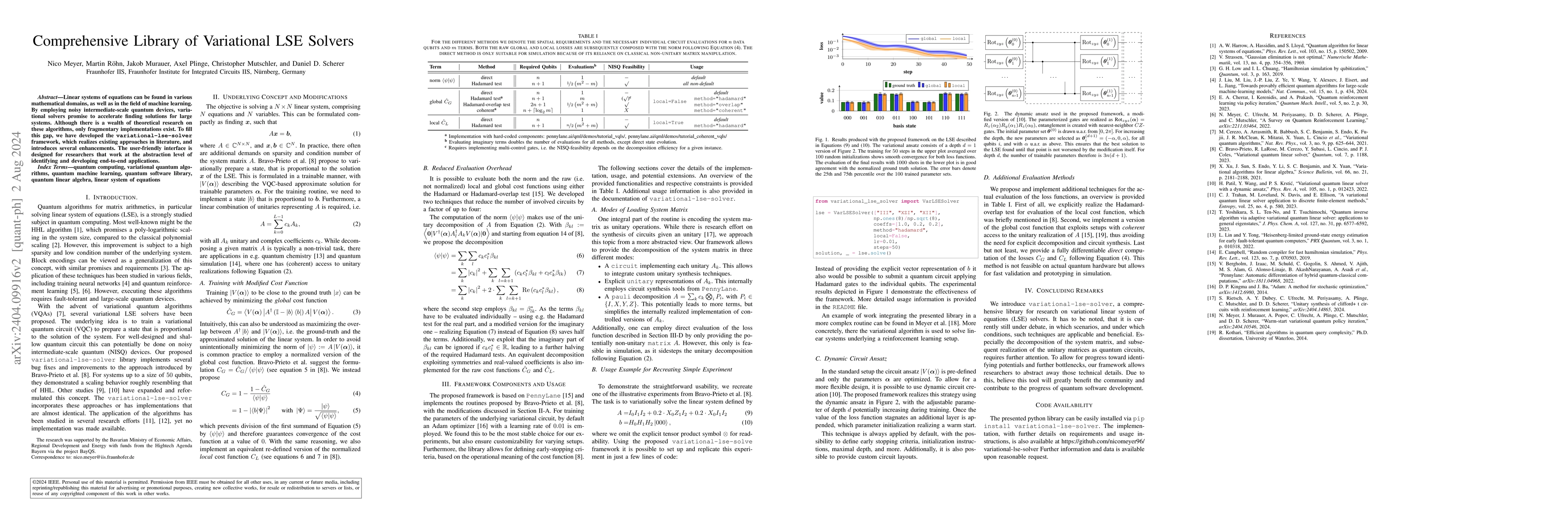 Thumbnail for Comprehensive Library of Variational LSE Solvers