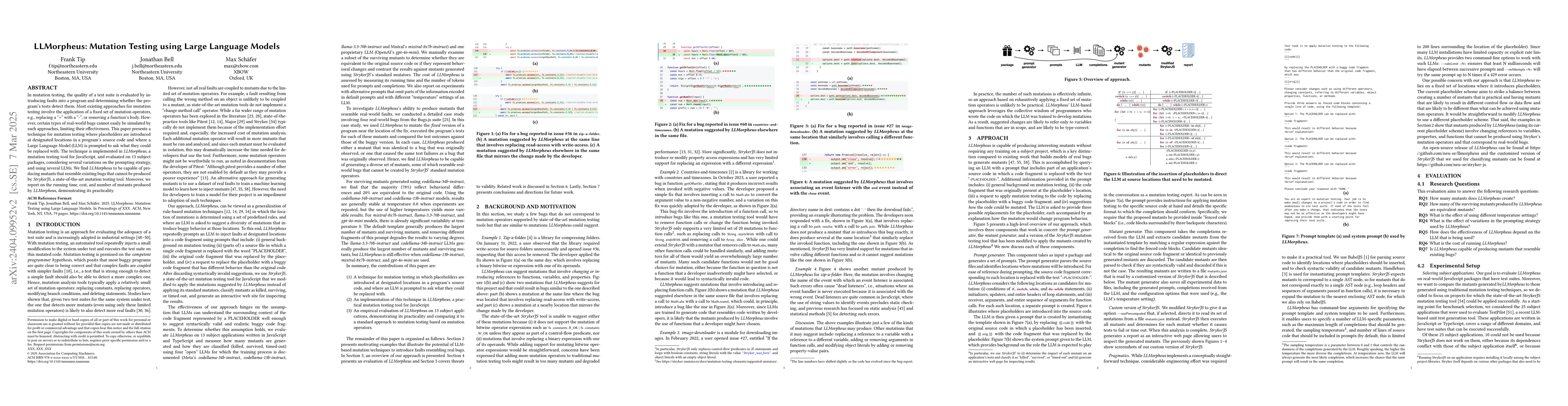 Thumbnail for LLMorpheus: Mutation Testing using Large Language Models