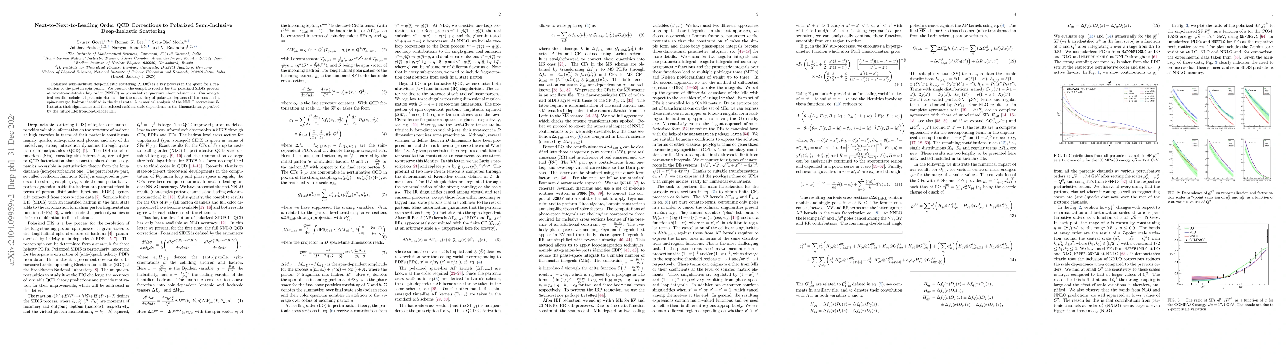 Thumbnail for NNLO QCD corrections to polarized semi-inclusive DIS