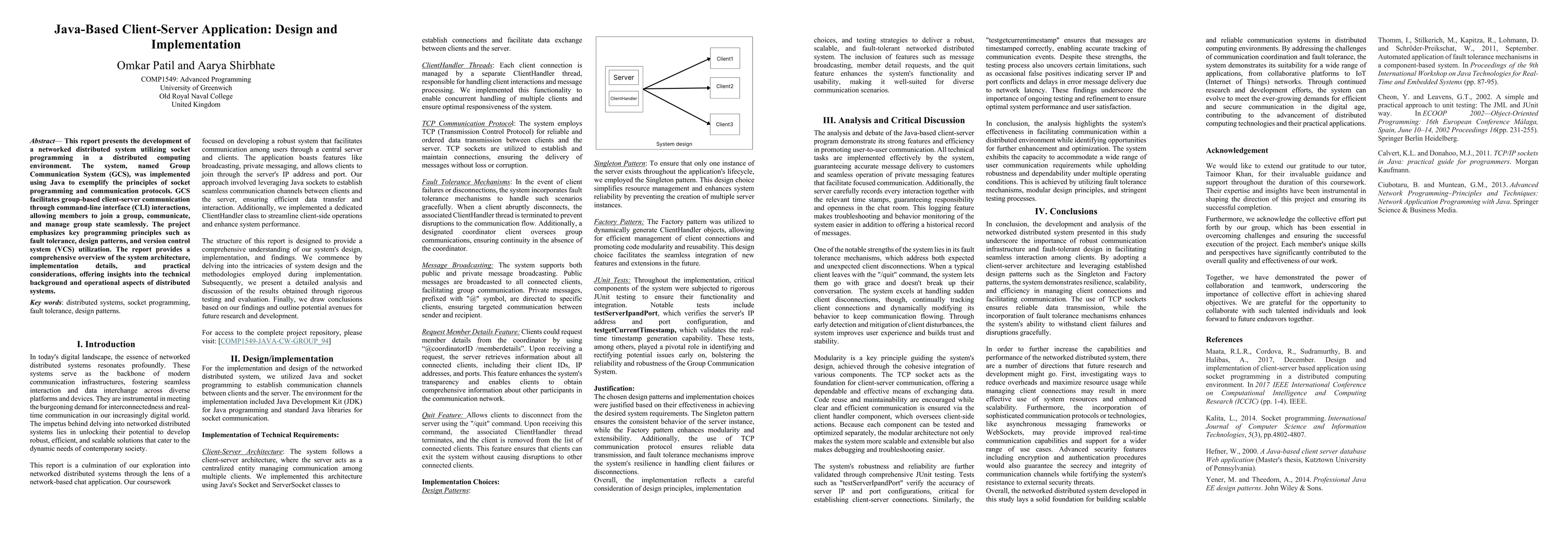 Thumbnail for Design and Implementation of a Java-Based Client-Server Application