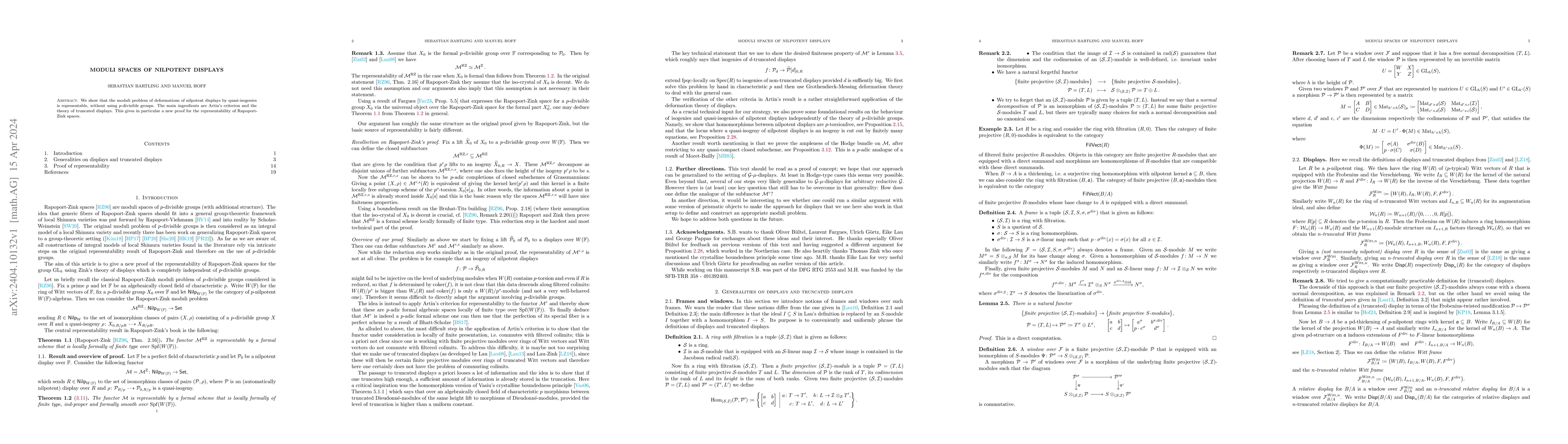 Thumbnail for Moduli spaces of nilpotent displays
