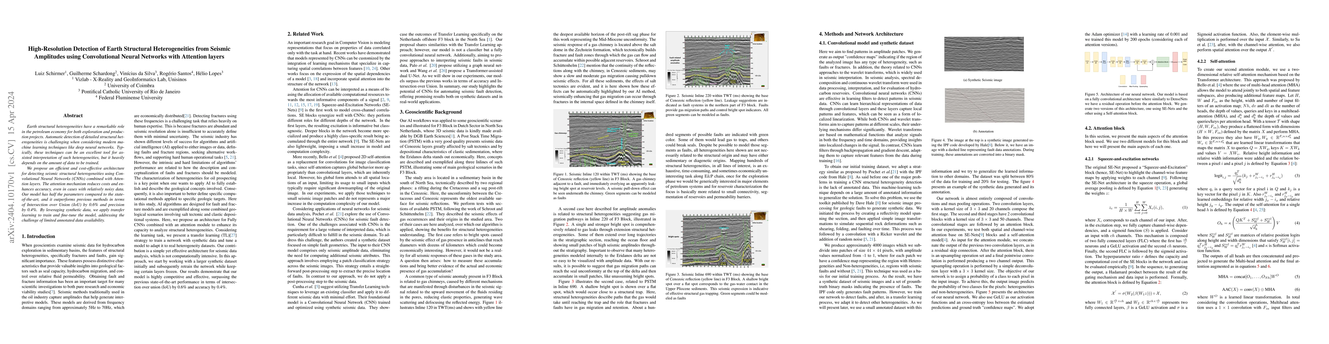 Thumbnail for High-Resolution Detection of Earth Structural Heterogeneities from
  Seismic Amplitudes using Convolutional Neural Networks with Attention layers