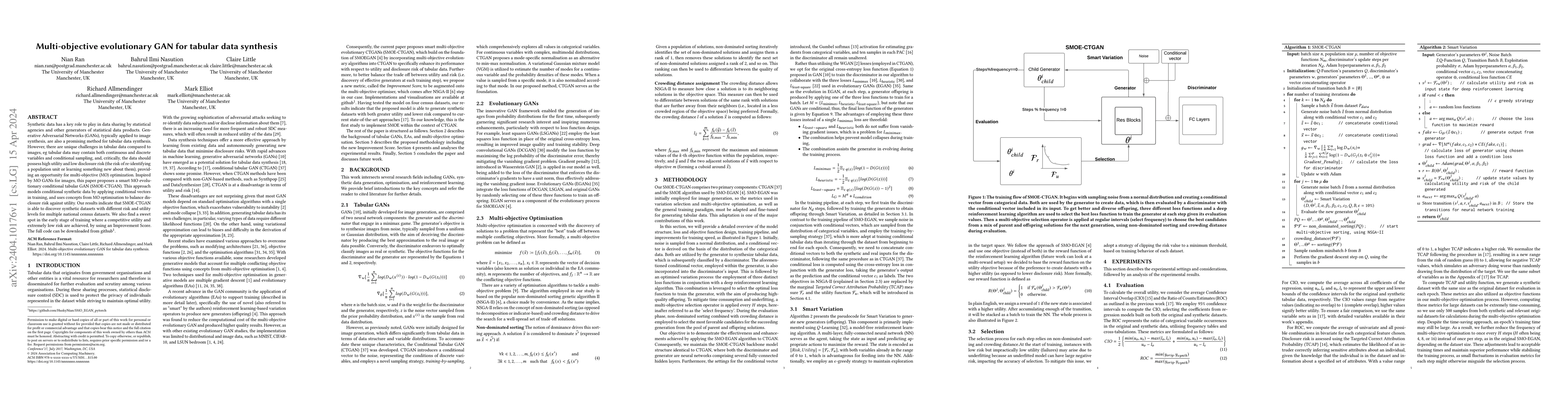 Thumbnail for Multi-objective evolutionary GAN for tabular data synthesis