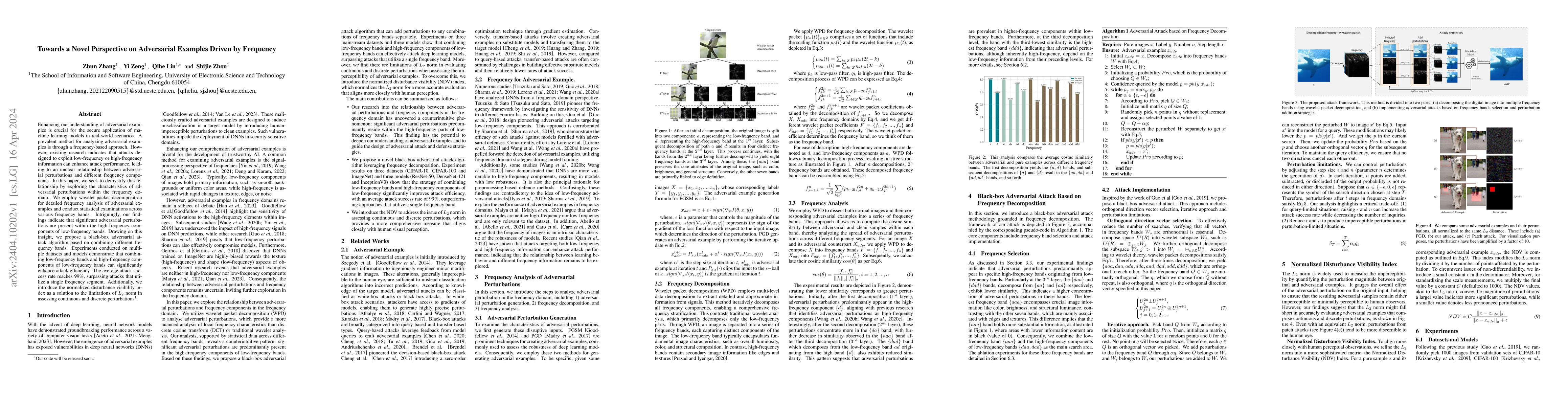 Thumbnail for Towards a Novel Perspective on Adversarial Examples Driven by Frequency