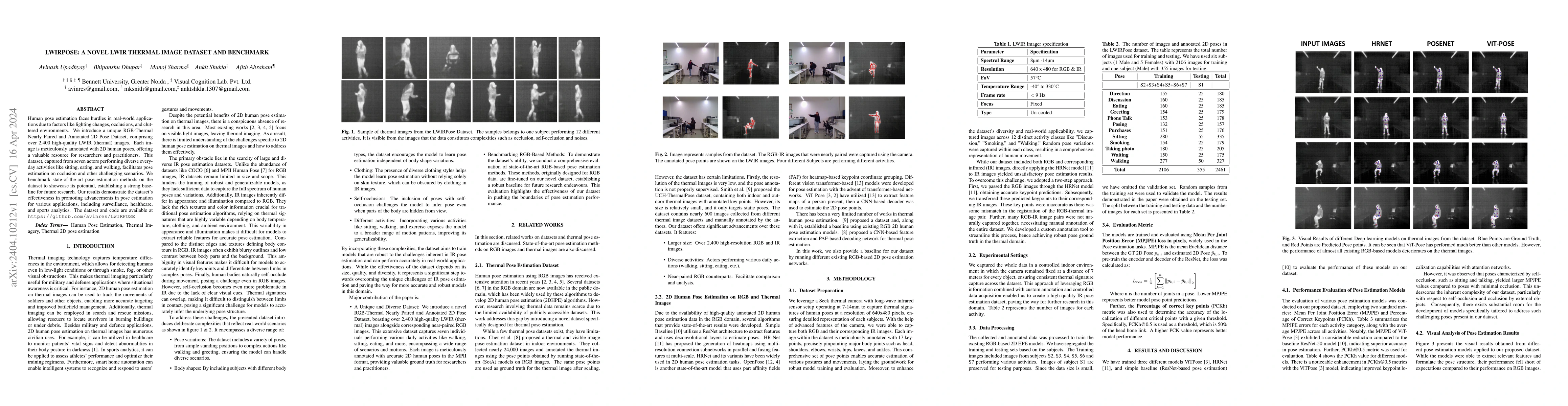 Thumbnail for LWIRPOSE: A novel LWIR Thermal Image Dataset and Benchmark