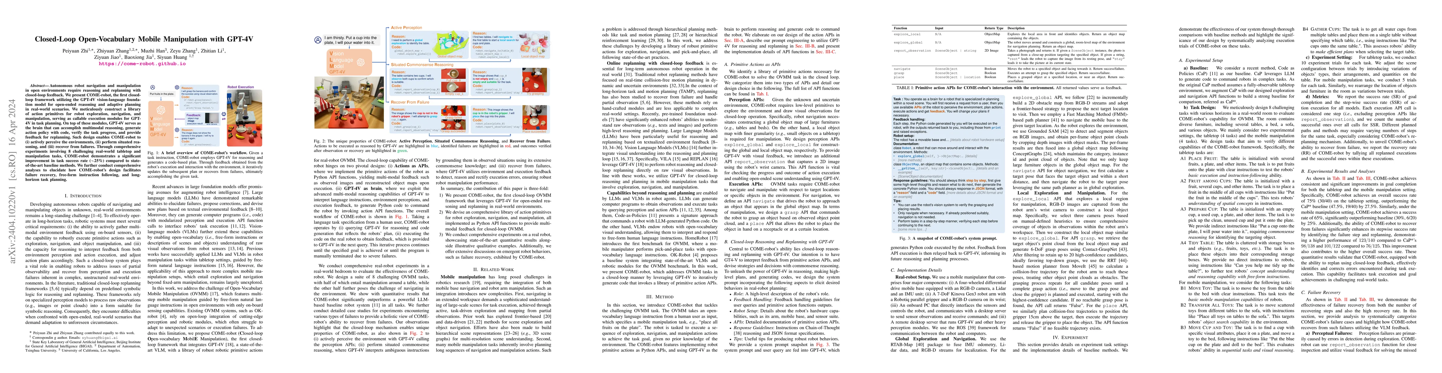 Thumbnail for Closed-Loop Open-Vocabulary Mobile Manipulation with GPT-4V