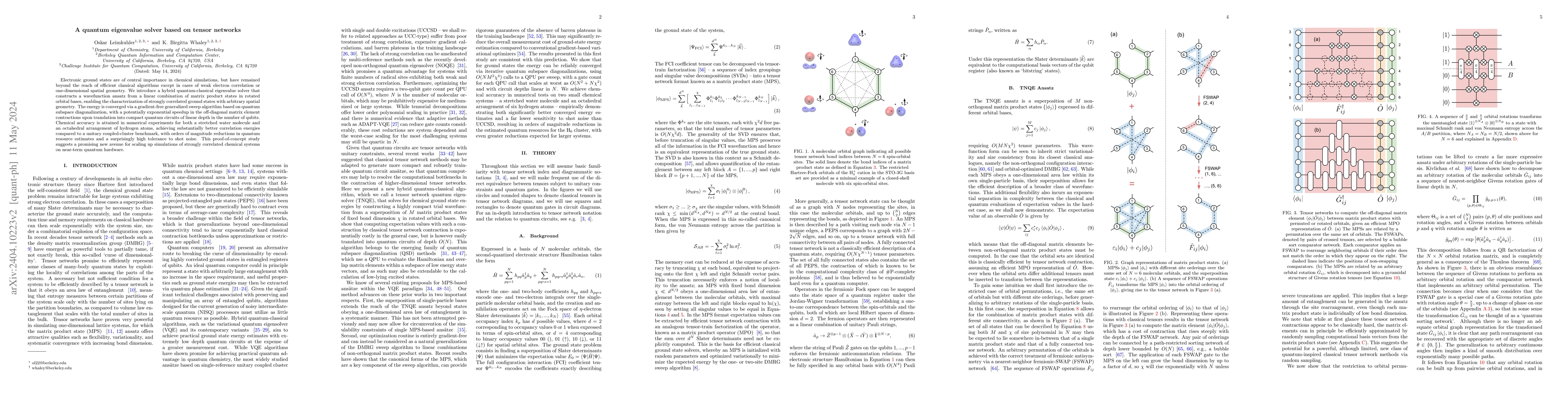 Thumbnail for A quantum eigenvalue solver based on tensor networks