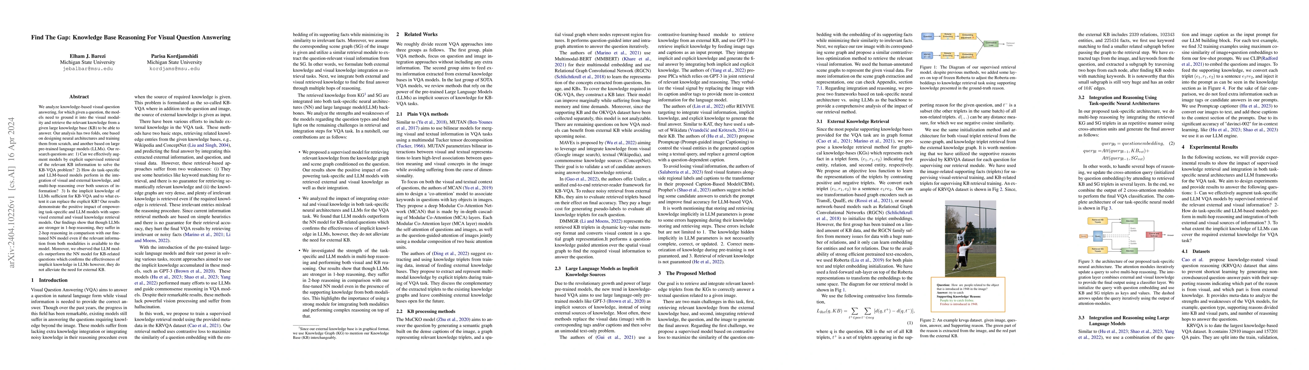 Thumbnail for Find The Gap: Knowledge Base Reasoning For Visual Question Answering