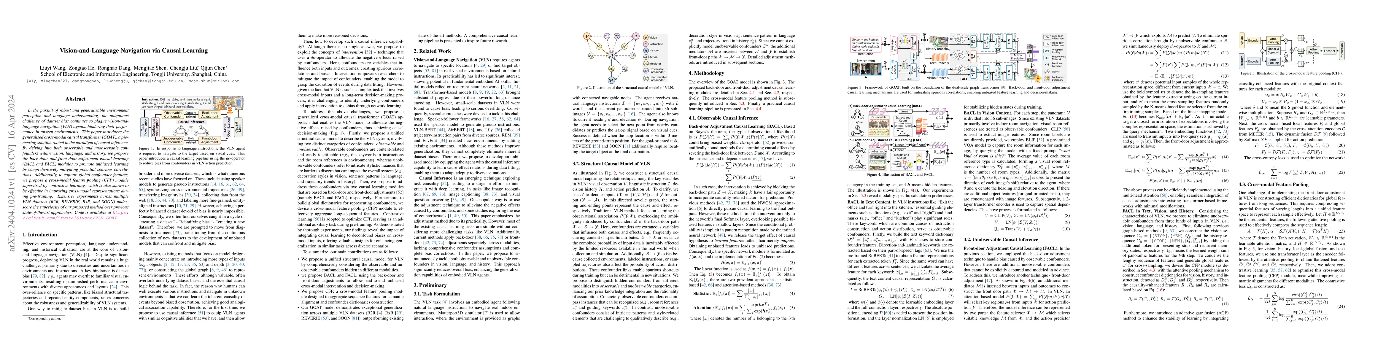 Thumbnail for Vision-and-Language Navigation via Causal Learning