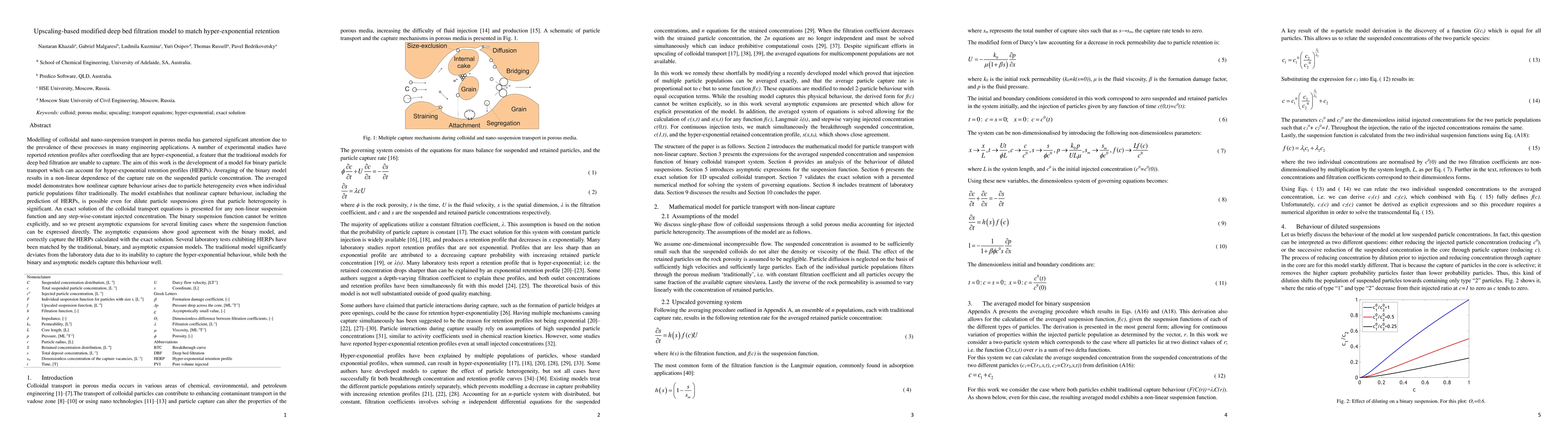 Thumbnail for Upscaling-based modified deep bed filtration model to match
  hyper-exponential retention