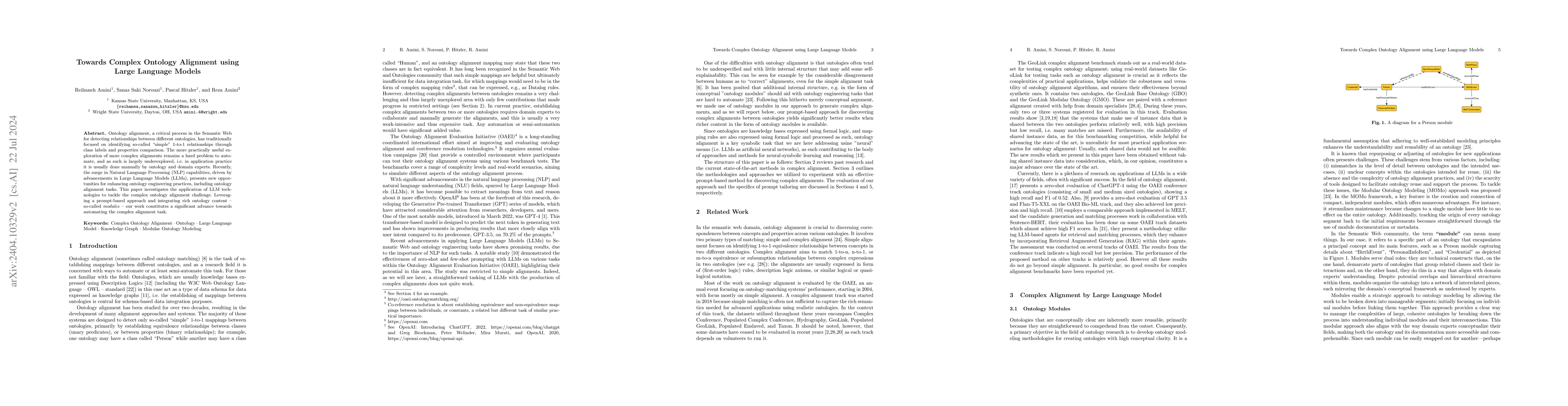 Thumbnail for Towards Complex Ontology Alignment using Large Language Models