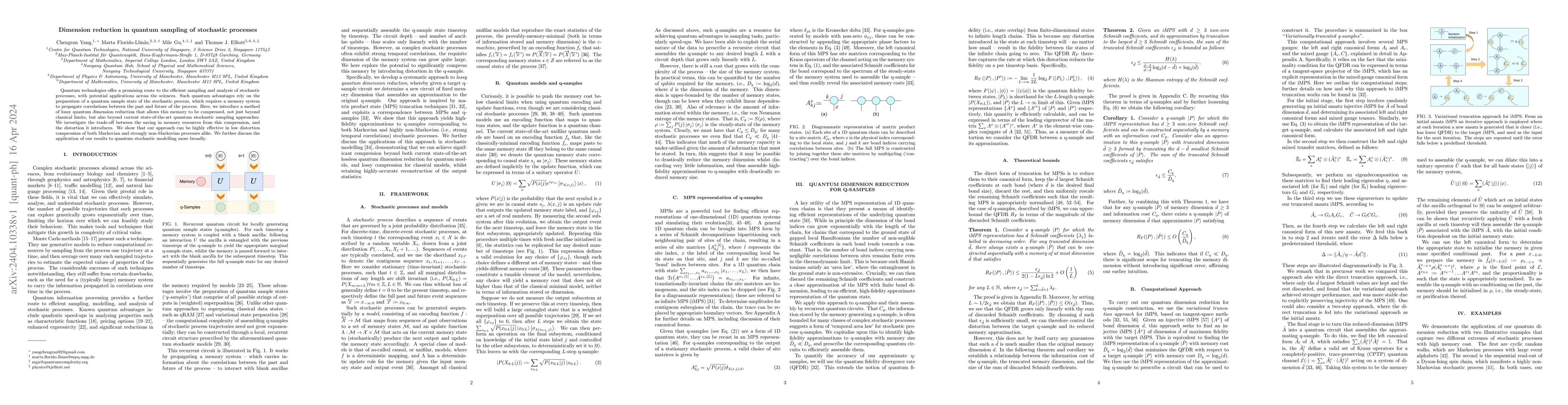 Thumbnail for Dimension reduction in quantum sampling of stochastic processes