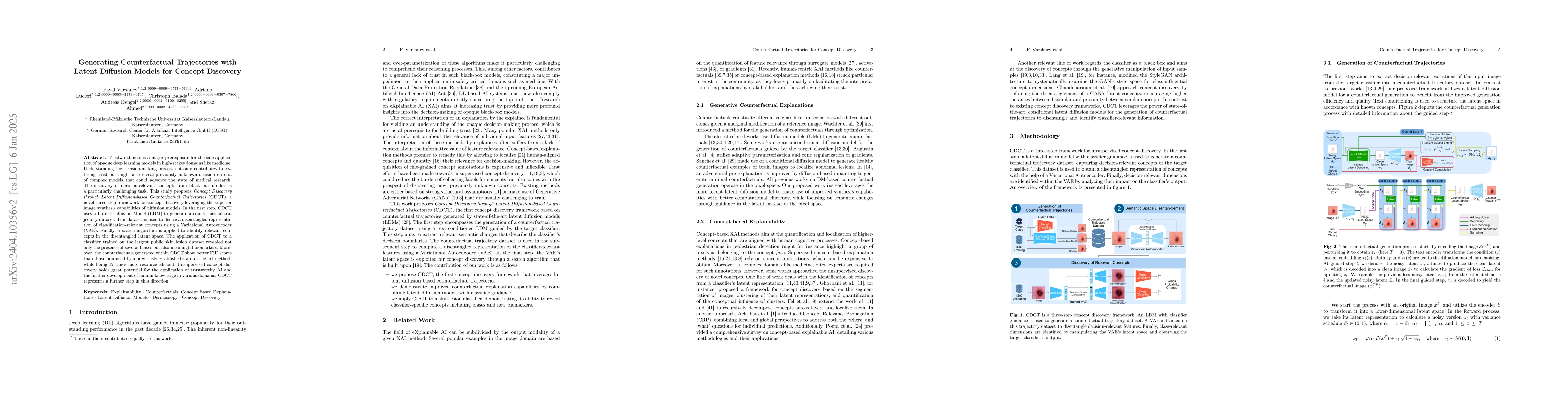 Thumbnail for Generating Counterfactual Trajectories with Latent Diffusion Models for
  Concept Discovery