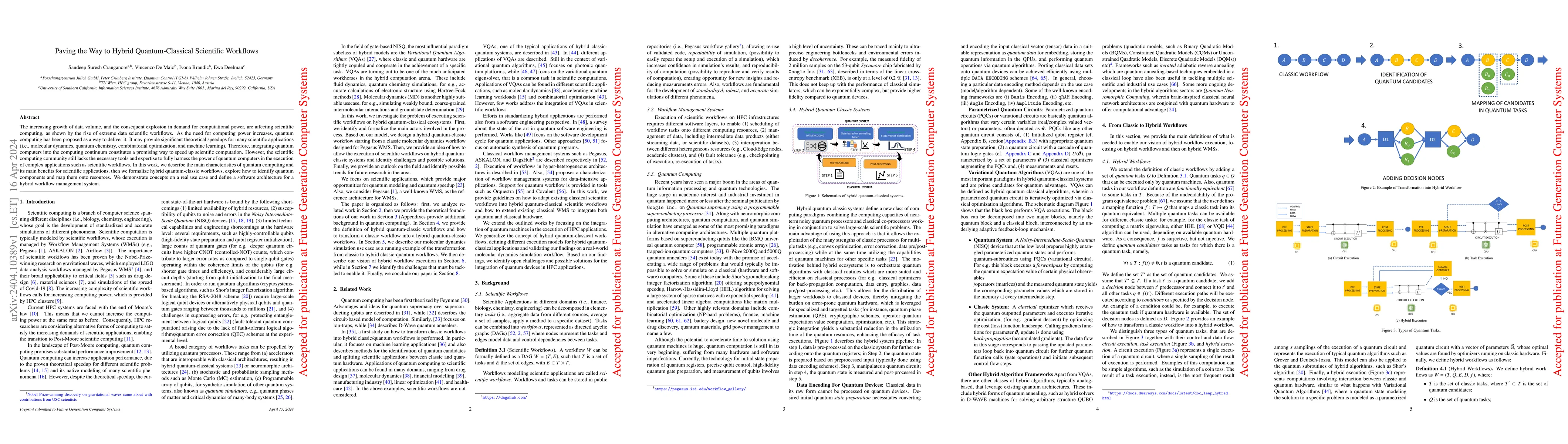 Thumbnail for Paving the Way to Hybrid Quantum-Classical Scientific Workflows
