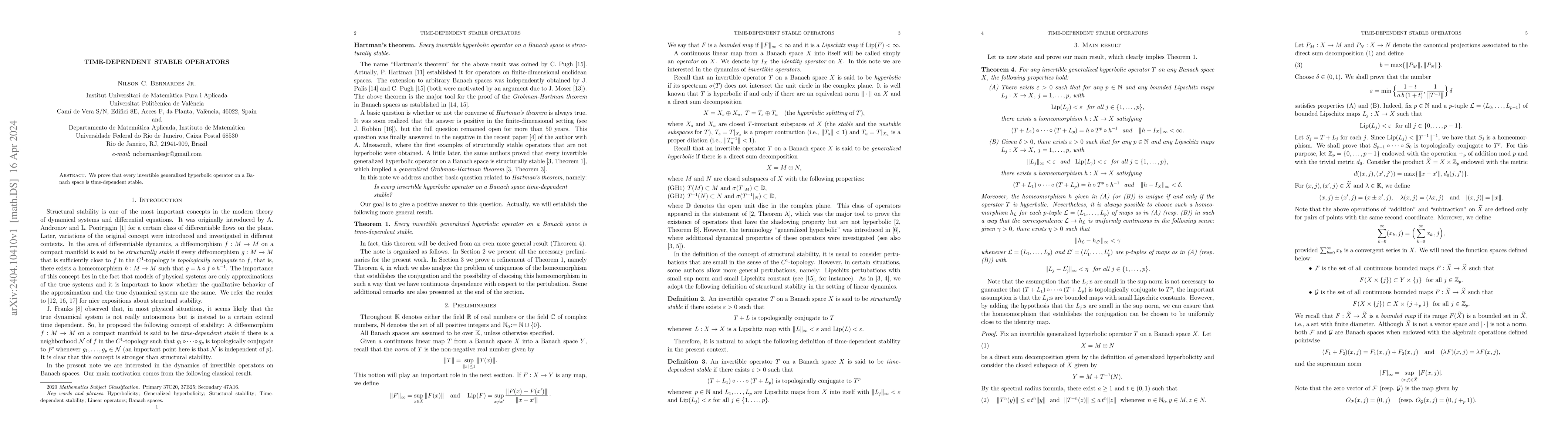 Thumbnail for Time-Dependent Stable Operators