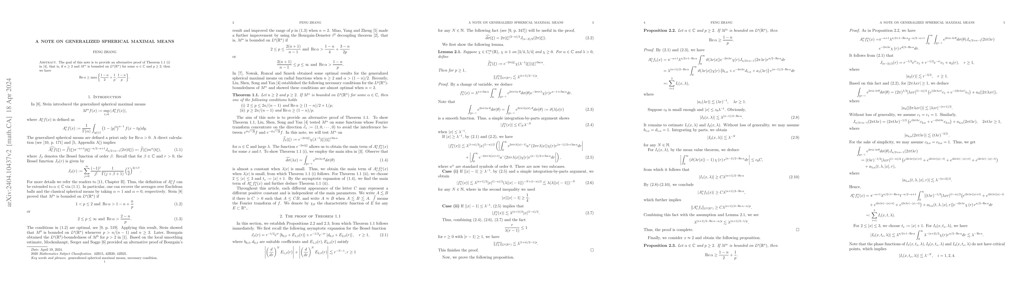 Thumbnail for A note on generalized spherical maximal means