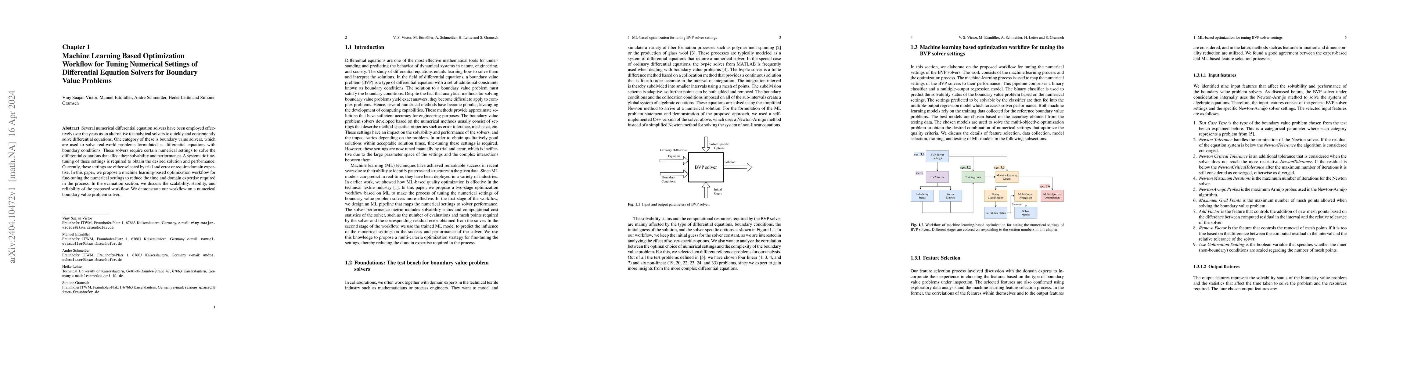 Thumbnail for Machine Learning Based Optimization Workflow for Tuning Numerical
  Settings of Differential Equation Solvers for Boundary Value Problems