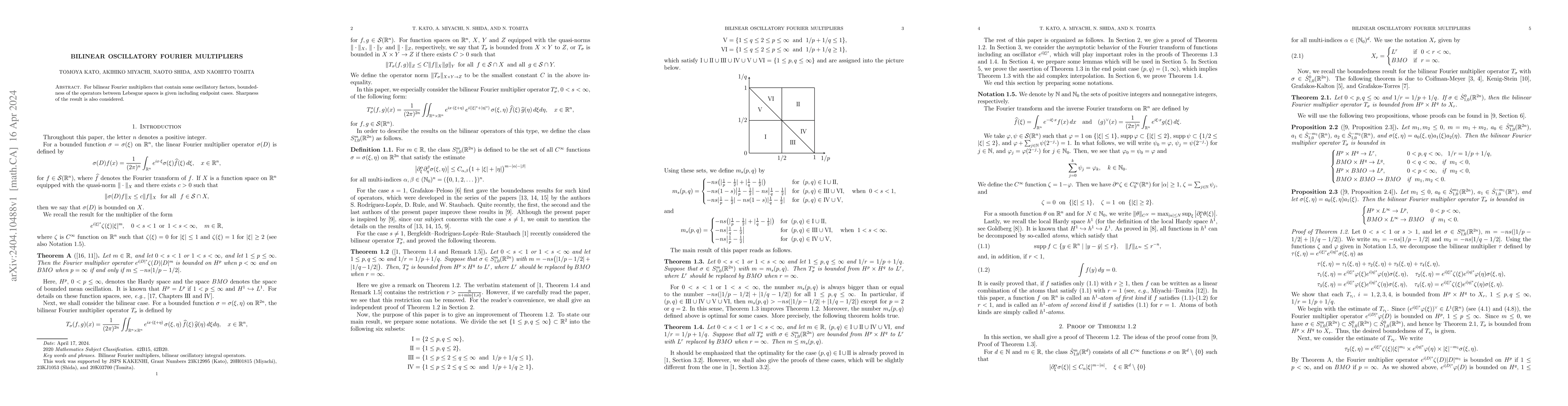 Thumbnail for Bilinear oscillatory Fourier multipliers