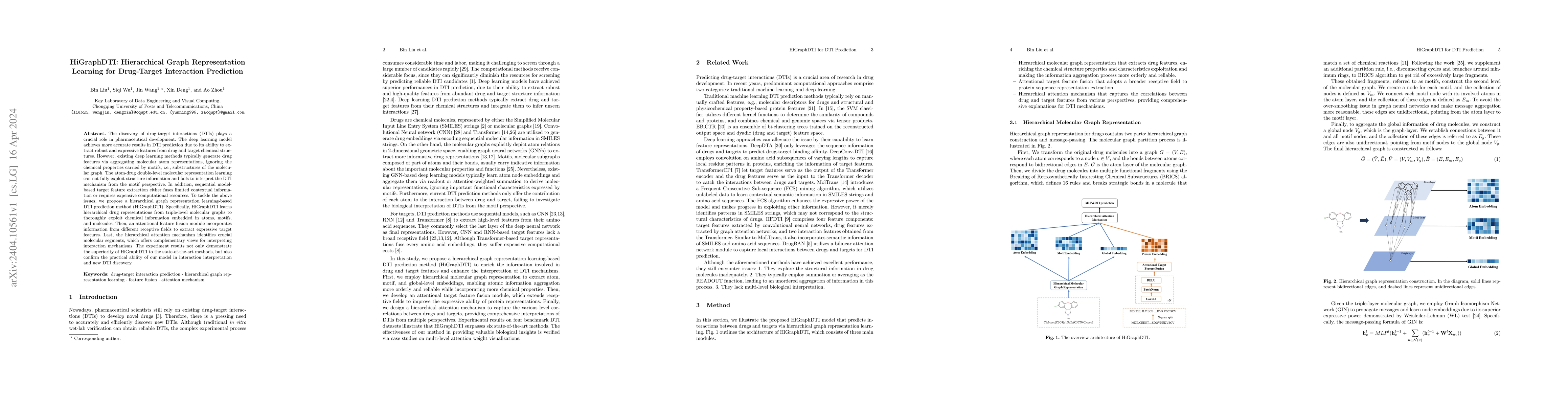 Thumbnail for HiGraphDTI: Hierarchical Graph Representation Learning for Drug-Target
  Interaction Prediction