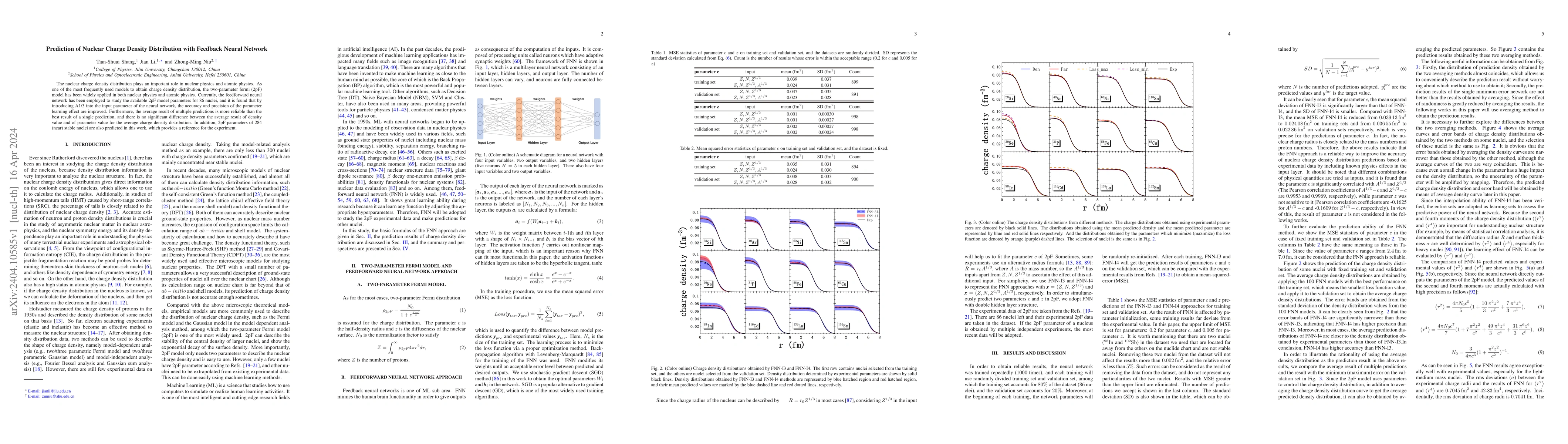 Thumbnail for Prediction of Nuclear Charge Density Distribution with Feedback Neural
  Network