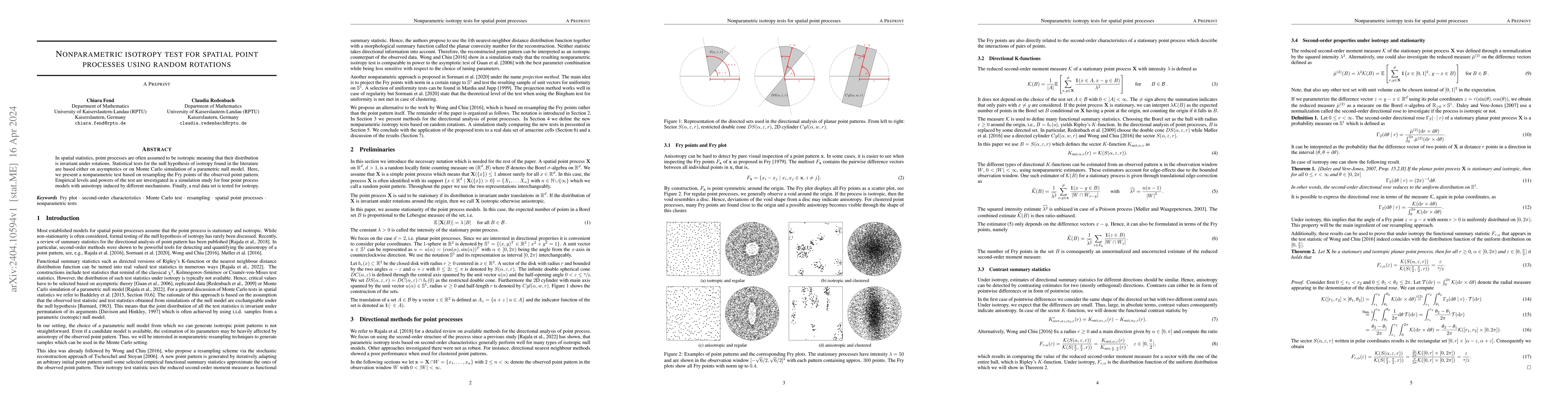 Thumbnail for Nonparametric Isotropy Test for Spatial Point Processes using Random
  Rotations