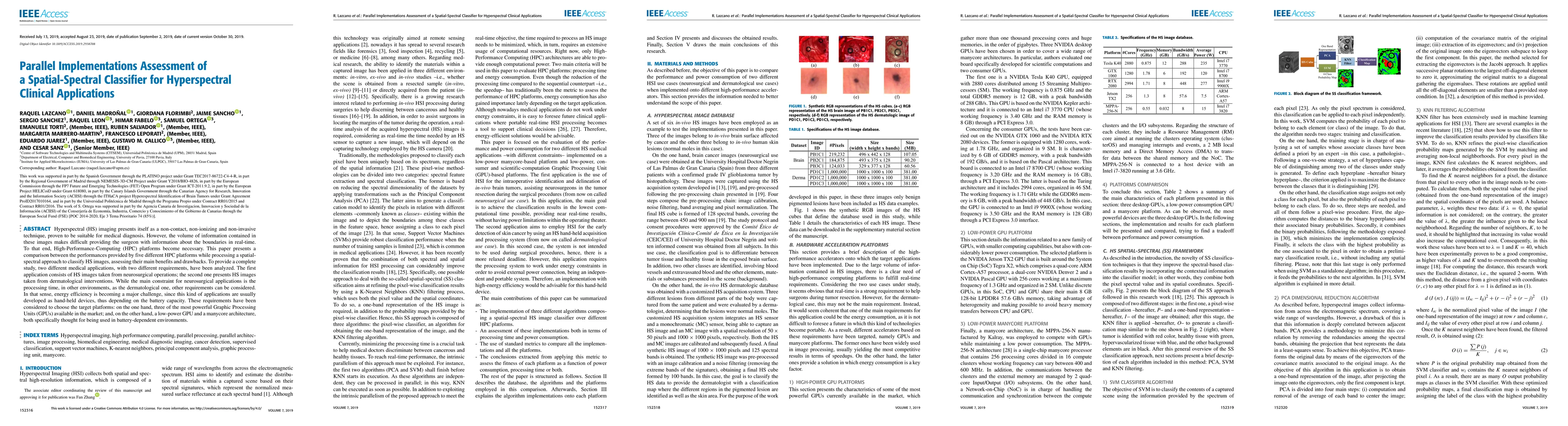 Thumbnail for Parallel Implementations Assessment of a Spatial-Spectral Classifier for
  Hyperspectral Clinical Applications