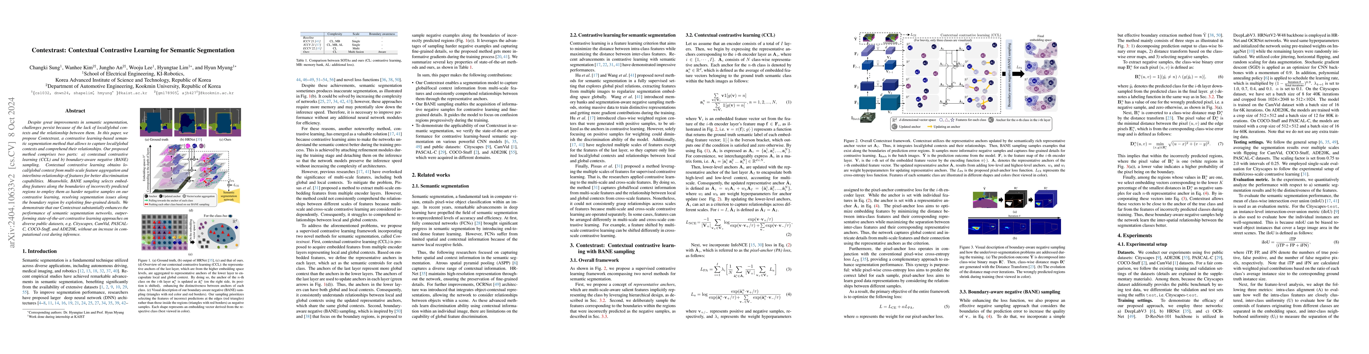 Thumbnail for Contextrast: Contextual Contrastive Learning for Semantic Segmentation