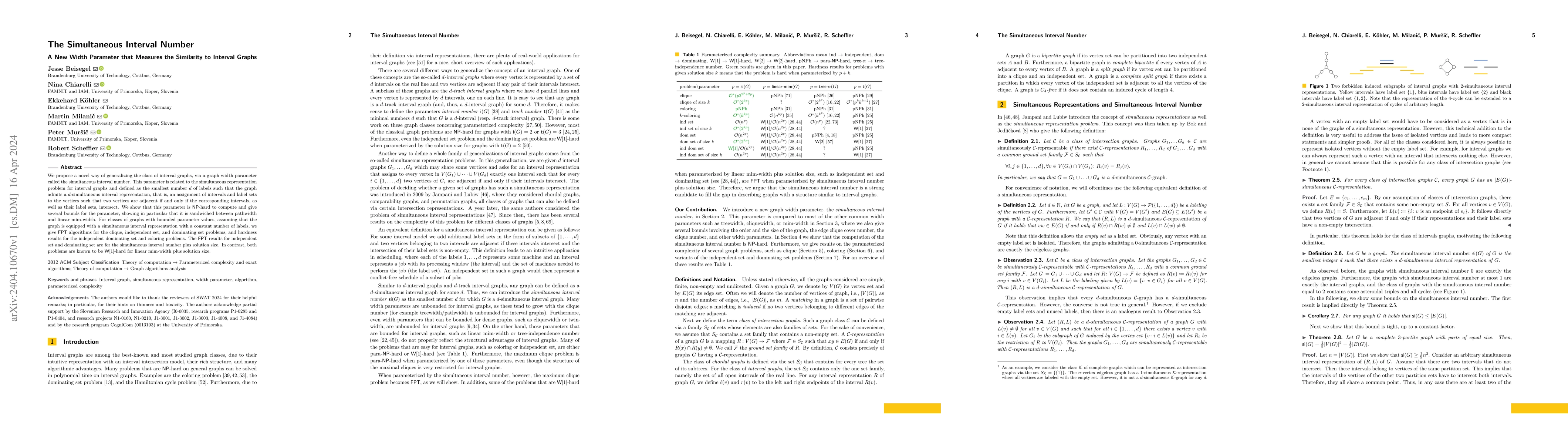 Thumbnail for The Simultaneous Interval Number: A New Width Parameter that Measures
  the Similarity to Interval Graphs