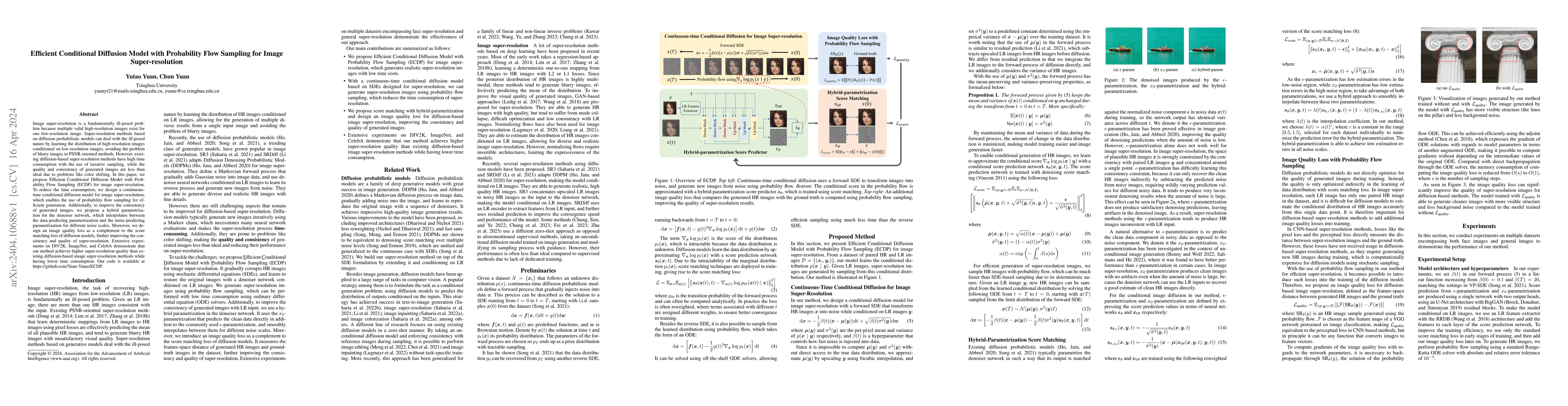 Thumbnail for Efficient Conditional Diffusion Model with Probability Flow Sampling for
  Image Super-resolution
