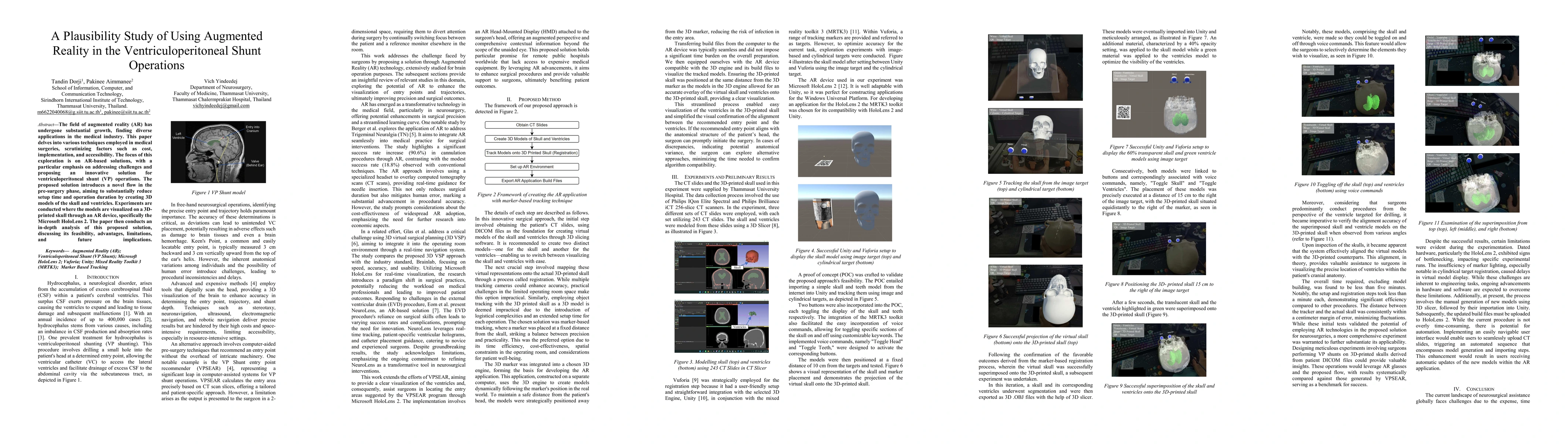 Thumbnail for A Plausibility Study of Using Augmented Reality in the
  Ventriculoperitoneal Shunt Operations