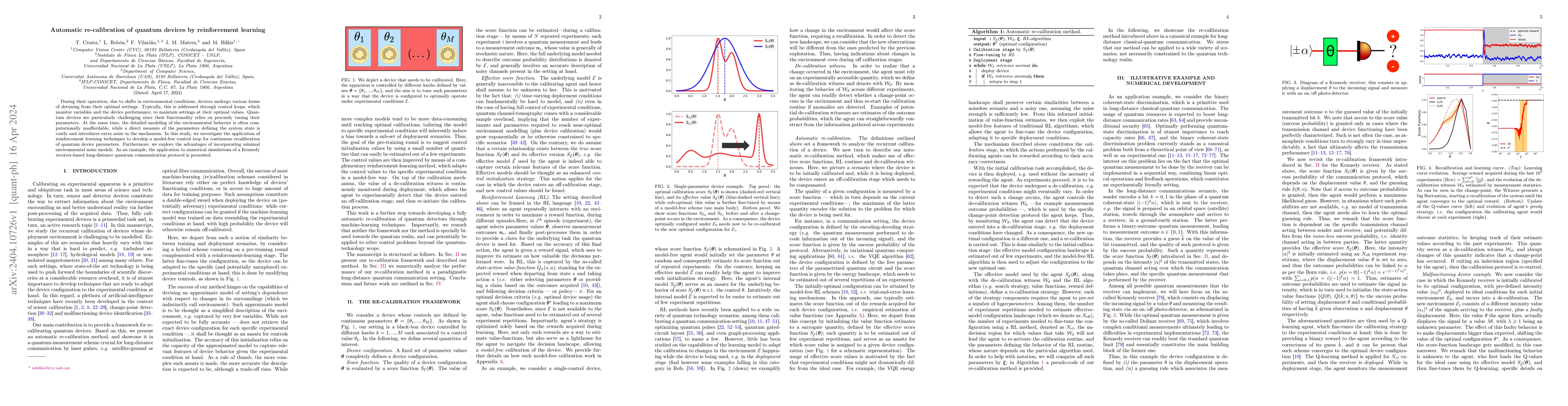Thumbnail for Automatic re-calibration of quantum devices by reinforcement learning