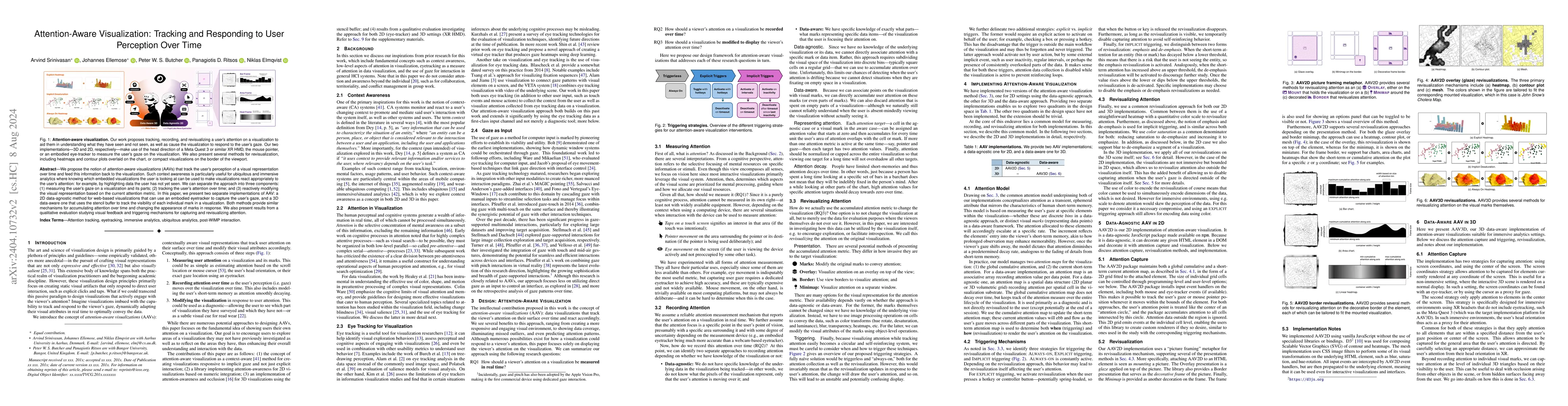 Thumbnail for Attention-Aware Visualization: Tracking and Responding to User
  Perception Over Time