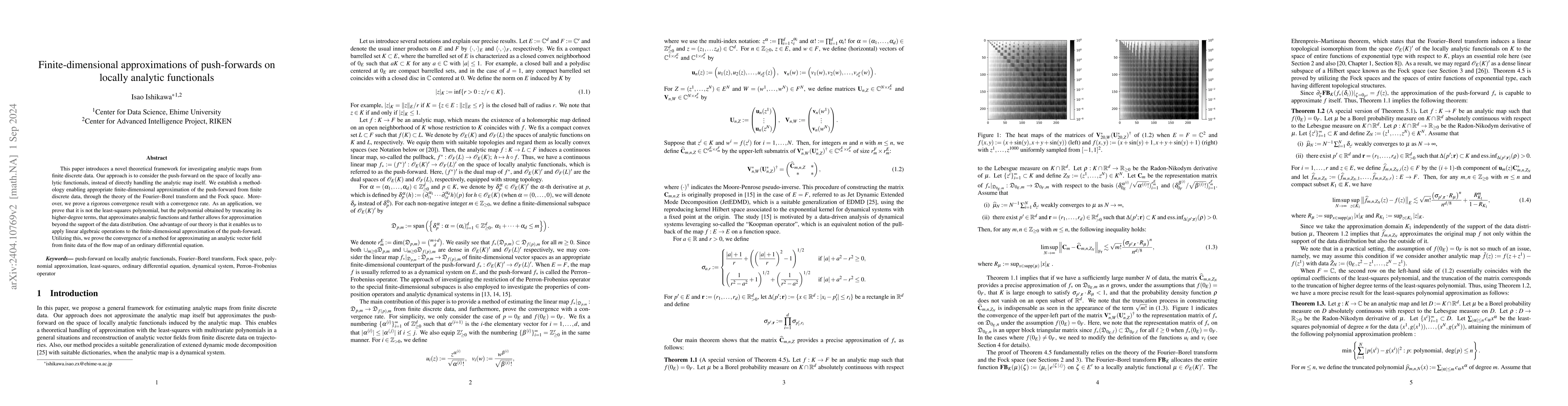 Thumbnail for Finite-dimensional approximations of push-forwards on locally analytic
  functionals and truncation of least-squares polynomials