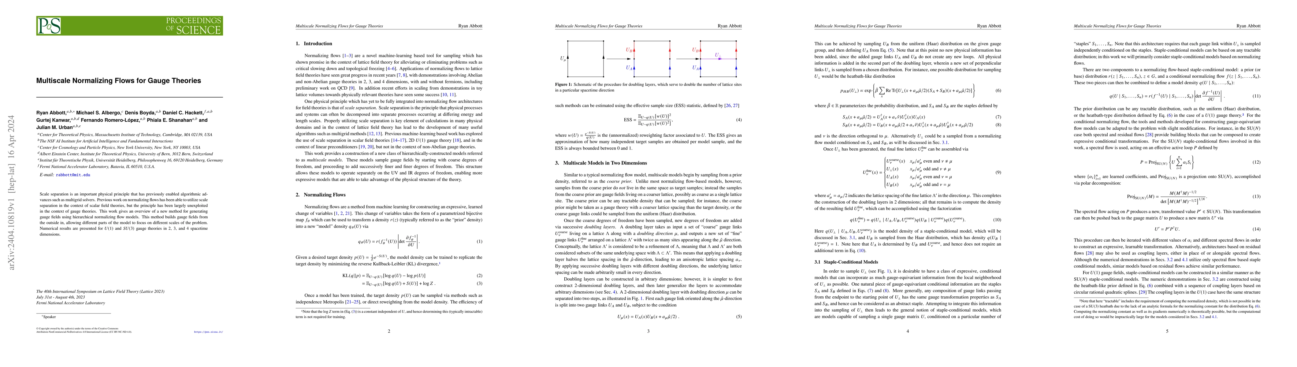 Thumbnail for Multiscale Normalizing Flows for Gauge Theories