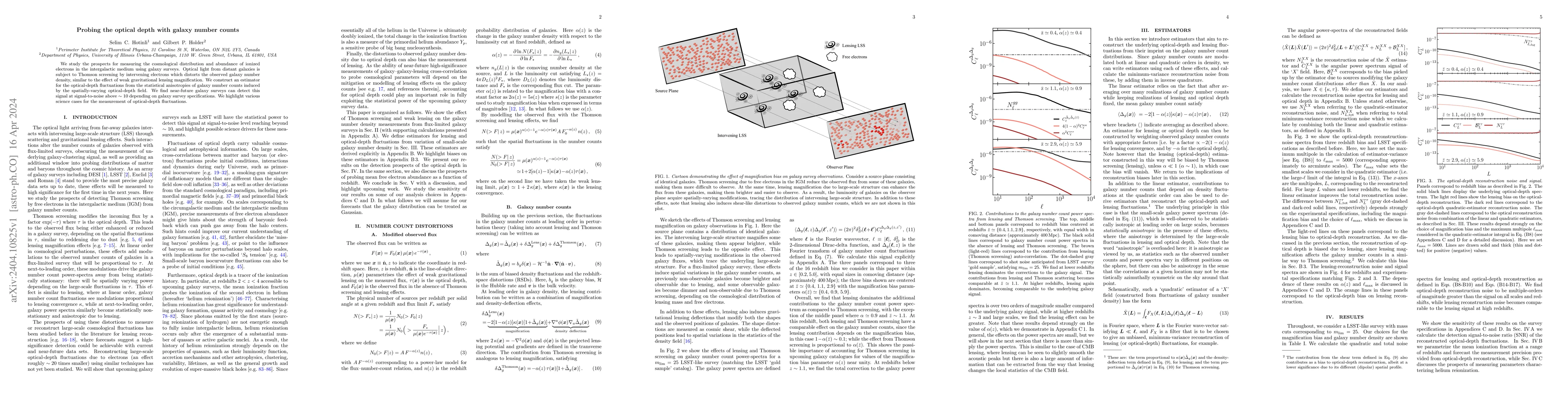 Thumbnail for Probing the optical depth with galaxy number counts