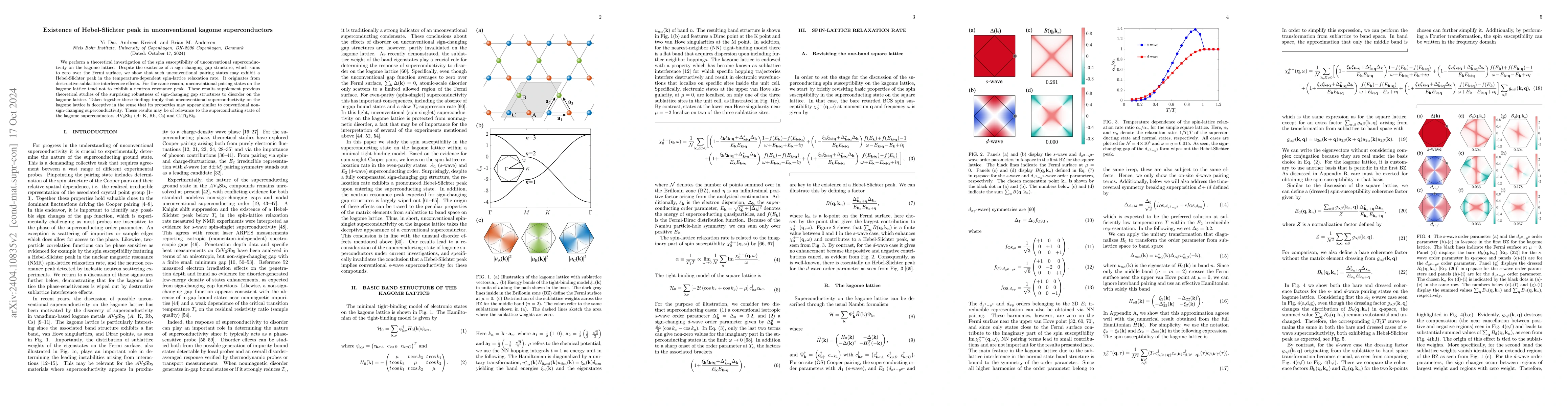 Thumbnail for Existence of Hebel-Slichter peak in unconventional kagome
  superconductors