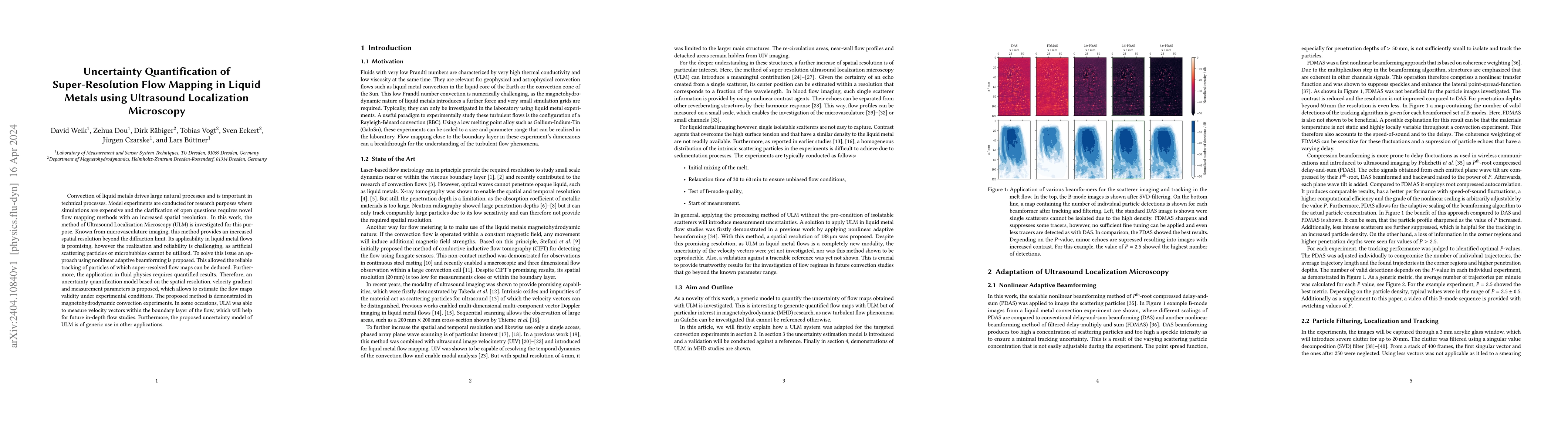 Thumbnail for Uncertainty Quantification of Super-Resolution Flow Mapping in Liquid
  Metals using Ultrasound Localization Microscopy