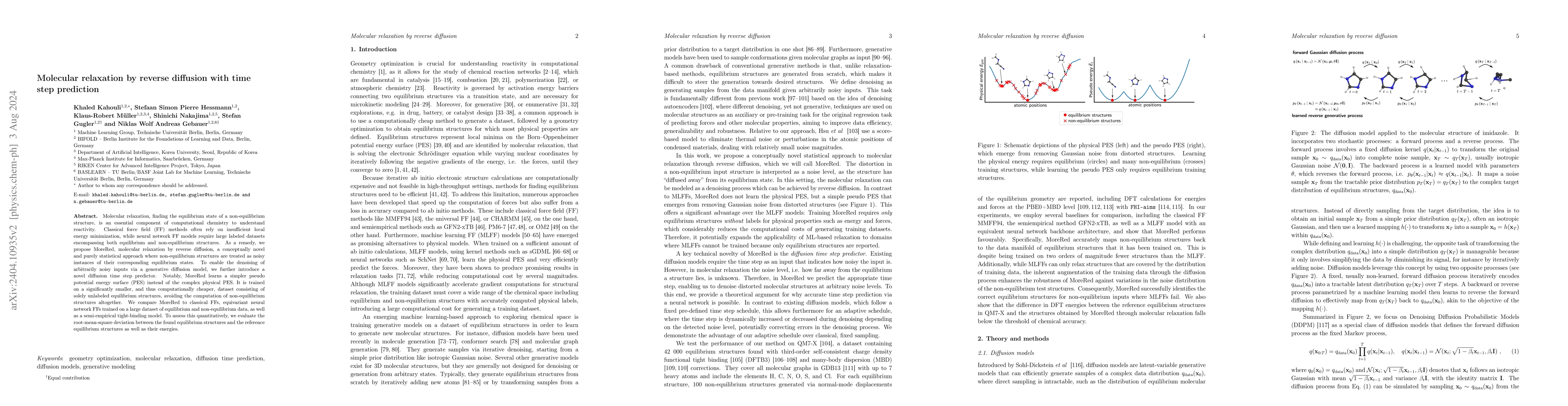 Thumbnail for Molecular relaxation by reverse diffusion with time step prediction